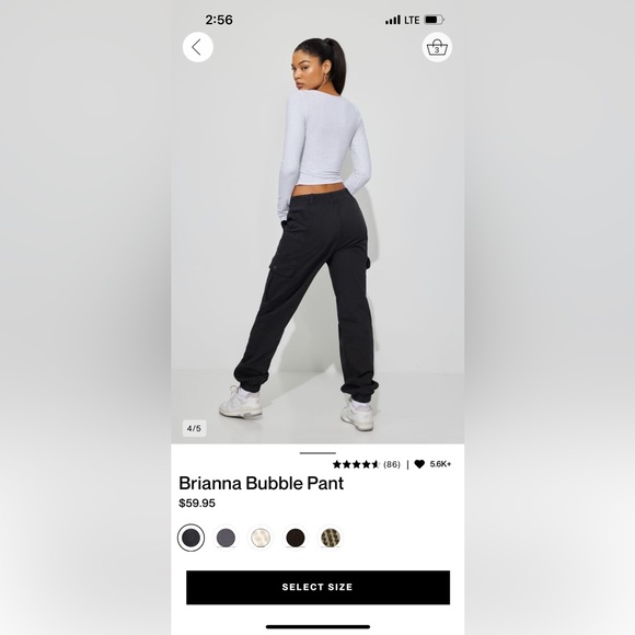 Brianna bubble pants cargo garage - Picture 2 of 3